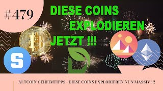 ALTCOIN GEHEIMTIPP  DIESE COINS EXPLODIEREN JETZT [upl. by Uchish8]