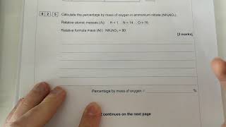 GCSE Combined Science Chemistry Paper 1  by mass calculation [upl. by Onairelav]