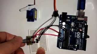 ตัวอย่างการใช้งาน Servo ขนาดเล็กกับ Arduino [upl. by Neelav]