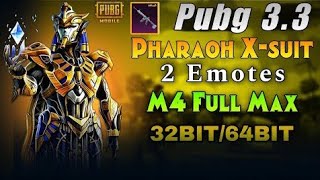 Pubg 33 Pharaoh Xsuit  M416 Glacier Max Config File  M416 Glacier Max  Pharaoh Xsuit  64Bit [upl. by Kovacev]