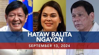 UNTV Hataw Balita Ngayon  September 13 2024 [upl. by Hsekar540]