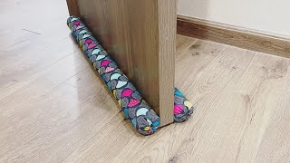 DIY door draft stopper  Reduces noise cold air wind light and smells or noise [upl. by Accber]