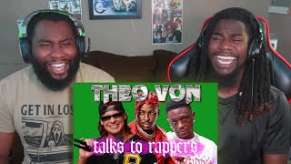 Theo Von being Theo Von with rappers  SmokeCounty JK Reaction [upl. by Bancroft]