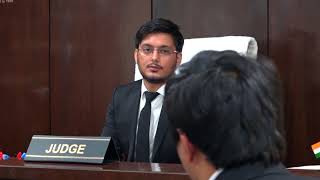 Law Student  Nishat Bangar conducting moot court at Shivalik Judicial Academy [upl. by Erikson]