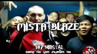 187 Mobstaz with Mista Blaze Freestyle Session  Tama na yan Inuman na [upl. by Marentic]