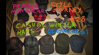 Practical Menswear Style Journey  Chapter 28  Headwear 1  Casual Winter Hats  Cowboy Western [upl. by Katzen]