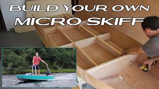 Simple BOAT BUILD for beginners How to Build a Solo Skiff with Stitch and Glue  Solo Skiff Plans [upl. by Elton]