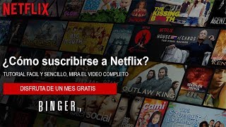 Como SUSCRIBIRSE a NETFLIX  Registrarse y Crear una Cuenta de Netflix [upl. by Bittencourt]