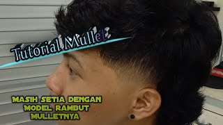 Tutorial potong rambut mullet di rambut ikal dan kaku [upl. by Yentroc640]