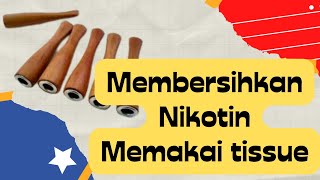 Tutorial  Membersihkan Pipa Rokok dengan Tissue rokok nikotin piparokok once [upl. by Osnofledi]