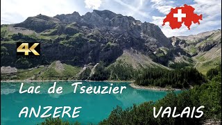 Destination Anzère Ayent Valais 🇨🇭 Lac de Tseuzier  Reiseziel Wallis  昂在赫  安塞赫  アンゼール  안제어  4K [upl. by Glori]