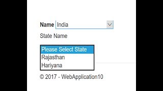 Cascade DropdownList Select List  in ASPNET Core Part1 [upl. by Lledal]