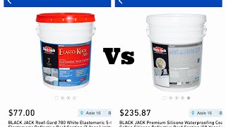 100Silicone vs Elastomeric coating [upl. by Ahseinaj]