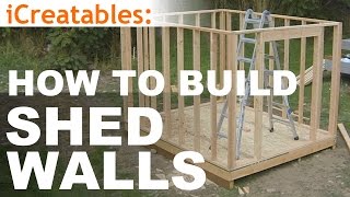 How To Build A Shed  Part 5  Wall Framing [upl. by Ajet203]