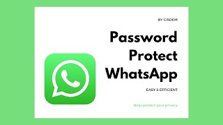 How to Lock WhatsApp on MacBookiMac and Windows PC with Password [upl. by Helve129]