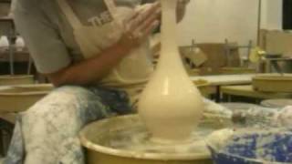 Throwing a genie bottle ceramics [upl. by Nightingale]