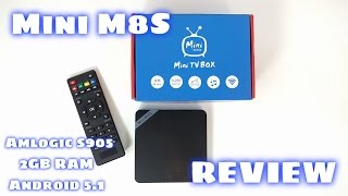 Mini M8S Tv Box REVIEW  Amlogic S905 2GB RAM Android 51 [upl. by Etnuhs227]