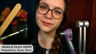 Medical Examination ASMR Face Palpation Eye amp Ear Exam Tuning Fork Hearing Tests 🩺 Medical RP [upl. by Akenom173]