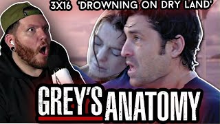 Meredith gave up and Im SUPER emotional  Greys Anatomy REACTION 3x16 Drowning on Dry Land [upl. by Slavin451]