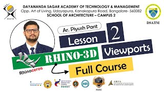 Rhino3D Full Course Lesson2  Setting up Viewports and Different Viewport display in Rhino3D [upl. by Eleph]