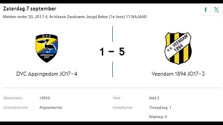 JO173 Veedam1894 tegen Appingedam 07092024 [upl. by Ahsikyt]