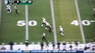 DeAnthony Thomas 73 yard TD punt return vs Colorado 2012 [upl. by Aztiram]