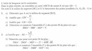 Baccalauréat séries CampE S1ampS2 Ligne de niveau medianebaccalauréat [upl. by Janifer232]