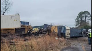 CSX Derailment Cab Video [upl. by Assener]