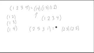 Decomposing Permutations into Transpositions [upl. by Yllim]