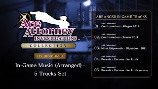 Ace Attorney Investigations Collection  Un vistazo a los bonos por preordenar la colección medley [upl. by Nerfe]