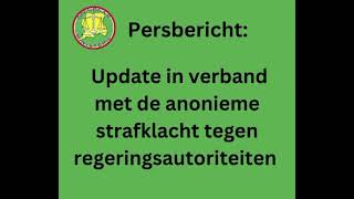 Update Persbericht OM Anonieme Strafklacht Tegen Regeringsautoriteiten  Suriname Today [upl. by Uhsoj750]