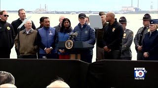 Biden surveys Baltimore bridge collapse pledges support for recovery efforts [upl. by Shulamith]