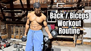 Back and Bicep Workout Routine Live Fitness Session [upl. by Assirek]