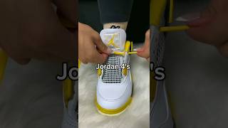 Jordan retro 4 shoe lace styles Best Way [upl. by Shyamal]