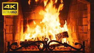 🔥 Cozy Crackling Fireplace 4K  No Music  Relaxing Fire Burning Video amp Crackling Fireplace Sounds [upl. by Carolynne]