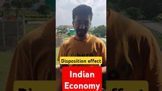 What is Disposition effect in Stock Market shorts economics economy [upl. by Jud]