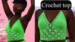 Crochet top  Alicia crochet bralette top [upl. by Giffie]