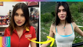 Hermosa cajera del Oxxo conquista las redes y la comparan con un famosa modelo [upl. by Ayalat]