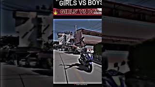 Girs vs boys bike rding 😂😂subscribesubscripitiontradingridershortvidio😛😛hiperautomobile [upl. by Raoul]