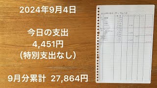 【家計簿】2024年9月4日 今日の支出やっぱり付箋はPostitのが最高です。と思いつつ、Postitの付箋は割高なので、今あるのがなくなってから買おうと、決意が揺らぐ私です。 [upl. by Heinrich130]