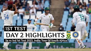 Ind vs Sa 1st Test 2023 Day 2 Highlights  India vs South Africa 1st Test Day 2 Highlights 2023 [upl. by Oreves]