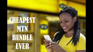 Cheapest MTN data bundle ever😀 [upl. by Ahsiek]