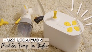 How to Use Your Medela Pump In Style with MaxFlow Technology Breast Pump [upl. by Ynnattirb]