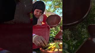 Cooking tagine with goat meat and traditional bread in the villages of Morocco [upl. by Fitzgerald]