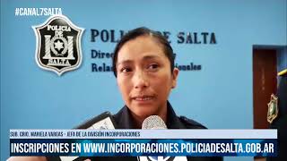 SALTA  Iniciaron las Inscripciones para las escuelas de formación de la Policíacanal7salta [upl. by Bisset937]