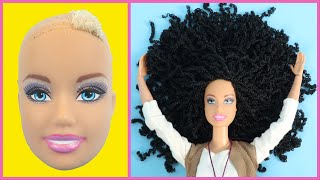 DIY BARBIE Transformation Hairstyles Clothes Shoes and MORE  How to Make Doll Hacks and Crafts [upl. by Melinda]