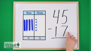 Grade 2 Math Subtraction Rocks with Base Ten Blocks [upl. by Ledairam]