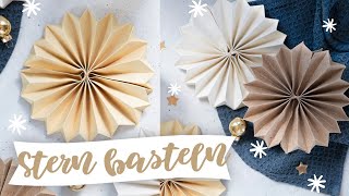 DIY Stern basteln  Einfache Anleitung zum Falten für Weihnachten  TRYTRYTRY [upl. by Tersina]