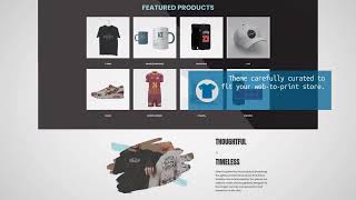 Best Storefront Theme for Merchandise Printing Store  eCommerce Print Shop Website Theme  Inked [upl. by Eirruc318]