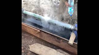 How to Straighten Hydraulic Cylinder Bent Rod with Amazing Skills [upl. by Parsifal551]